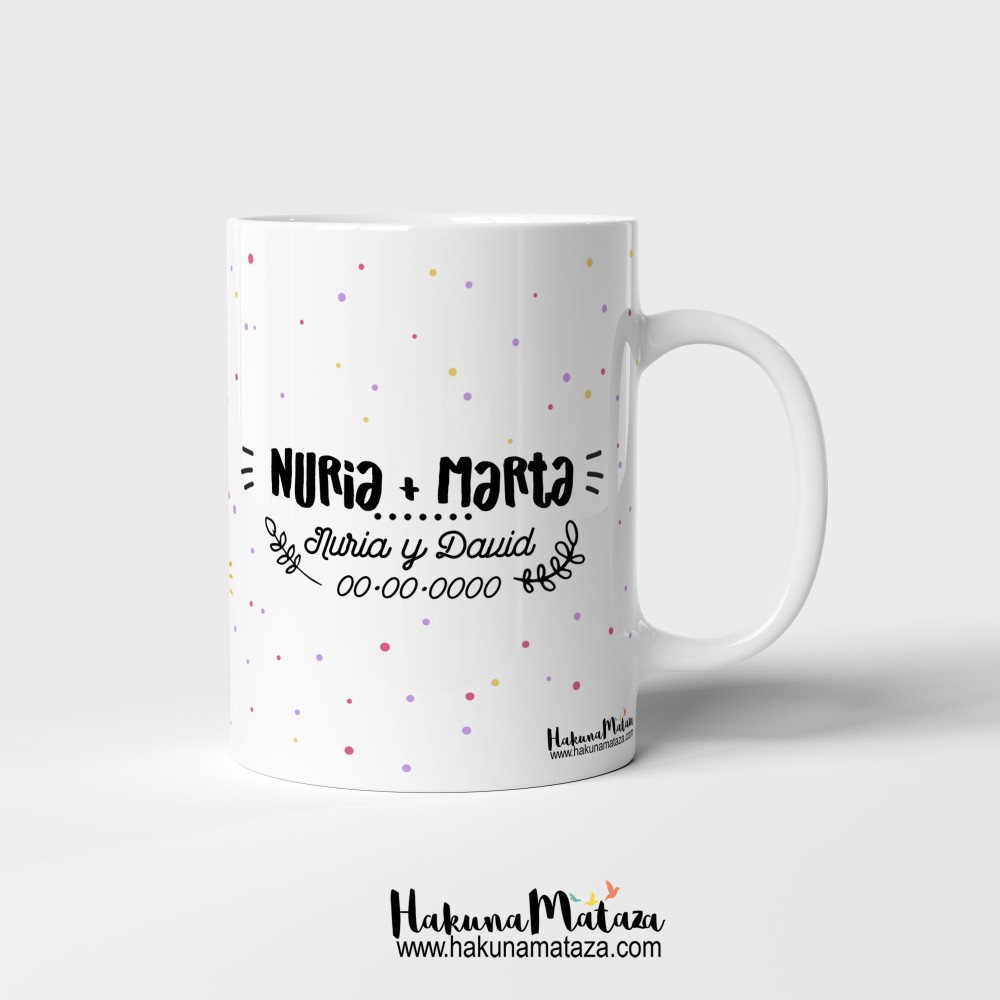 Taza personalizada - La verdadera amistad (rosa)