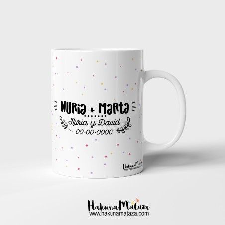 Taza personalizada - La verdadera amistad (rosa) Taza personalizada - La verdadera amistad (rosa)
