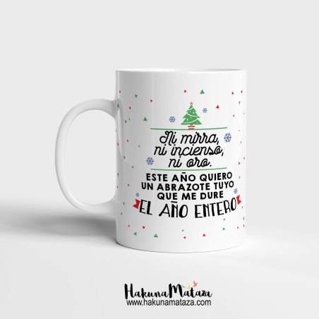 Taza personalizada Navidad - El mejor regalo: tu abrazo