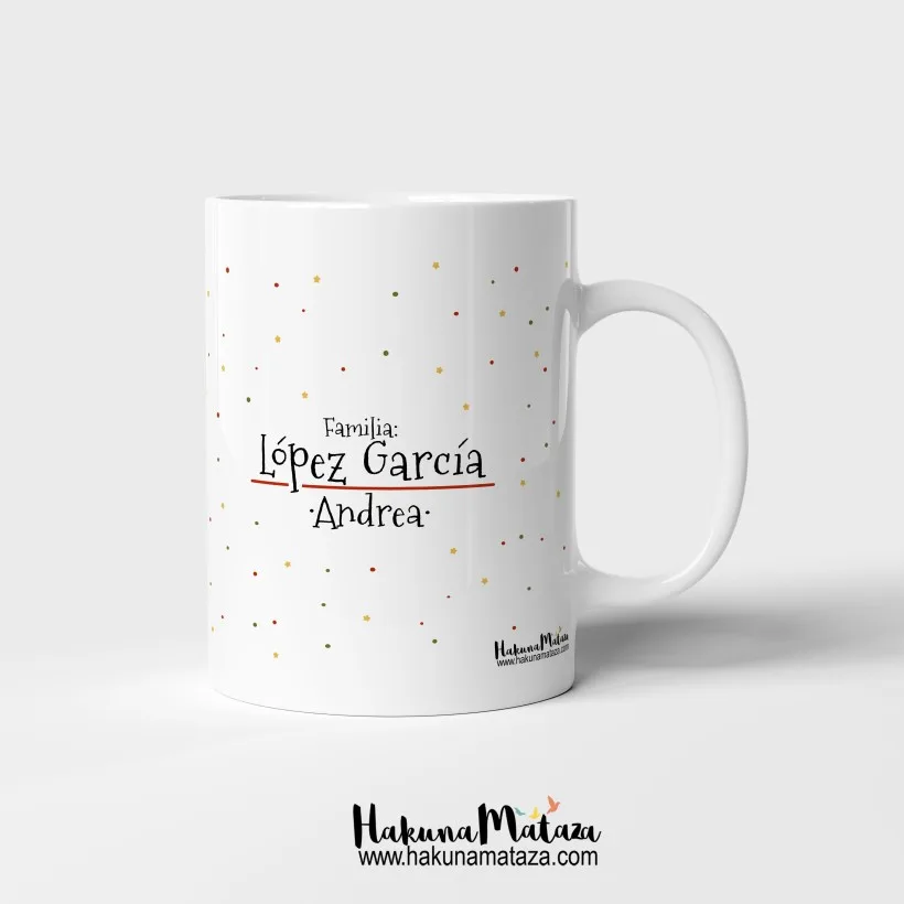 Taza personalizada Navidad - Árbol de palabras bonitas | Hakuna Mataza 2