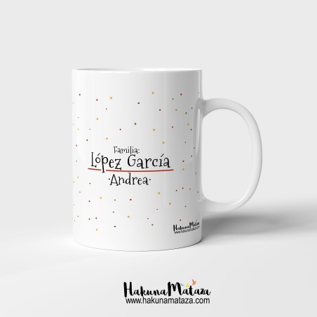 Taza personalizada Navidad - Árbol de palabras bonitas