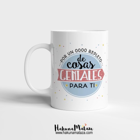 Taza personalizada Navidad - Por un año genial para ti
