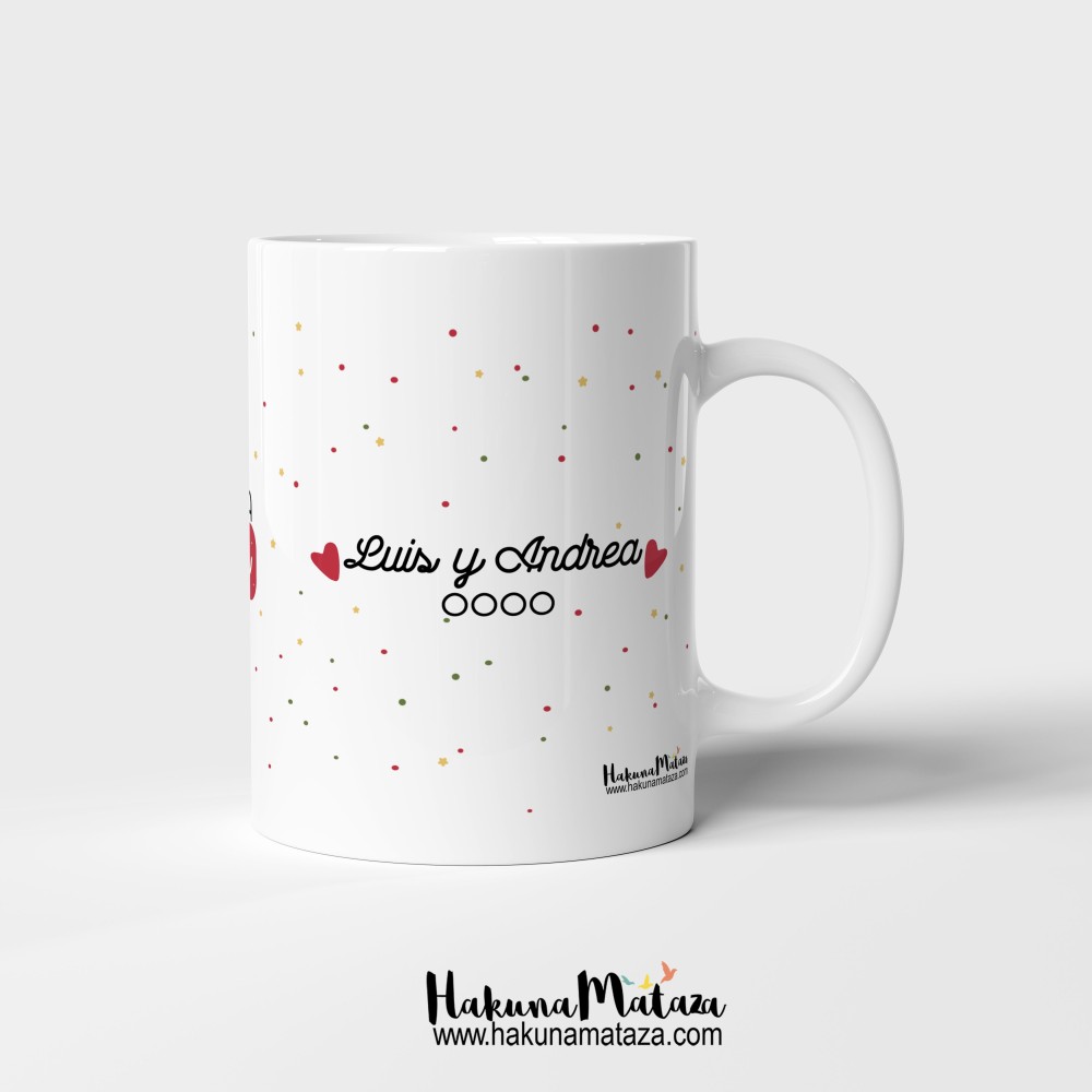 Taza personalizada Navidad - Nuestra primera Navidad juntos