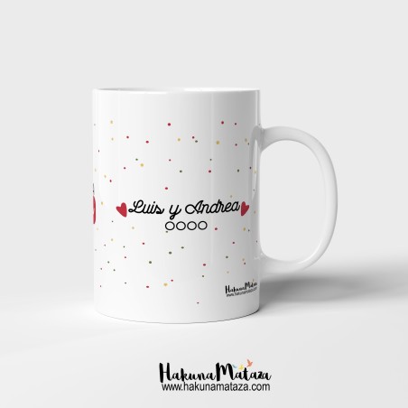 Taza personalizada Navidad - Nuestra primera Navidad juntos Taza personalizada Navidad - Nuestra primera Navidad juntos