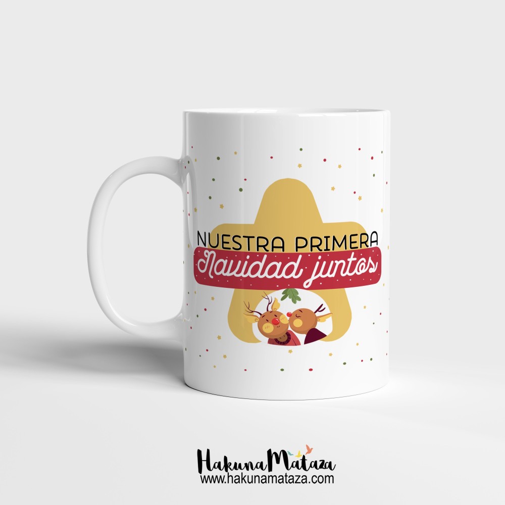 Taza personalizada Navidad - Nuestra primera Navidad juntos