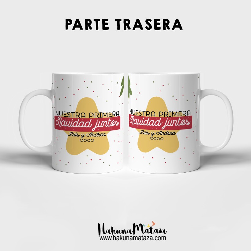 Pack de tazas personalizadas Navidad - Nuestra primera Navidad juntos Pack de tazas personalizadas Navidad - Nuestra primera Navidad juntos
