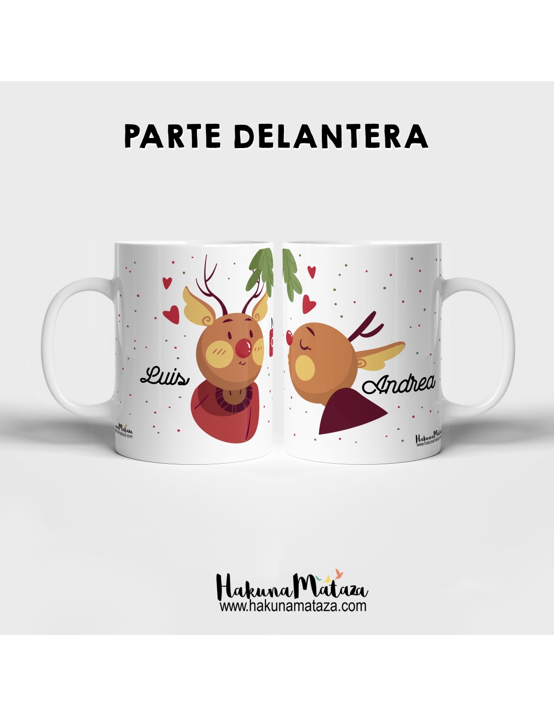 12 Tazas Navidad Personalizada