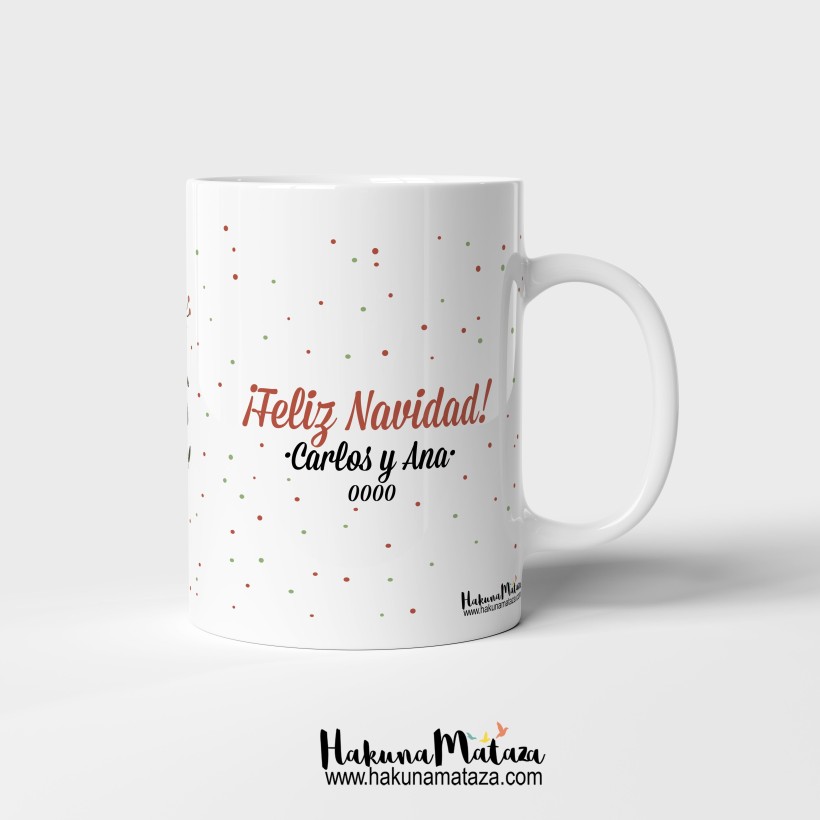Taza personalizada Navidad - Que este año te llene de magia Taza personalizada Navidad - Que este año te llene de magia