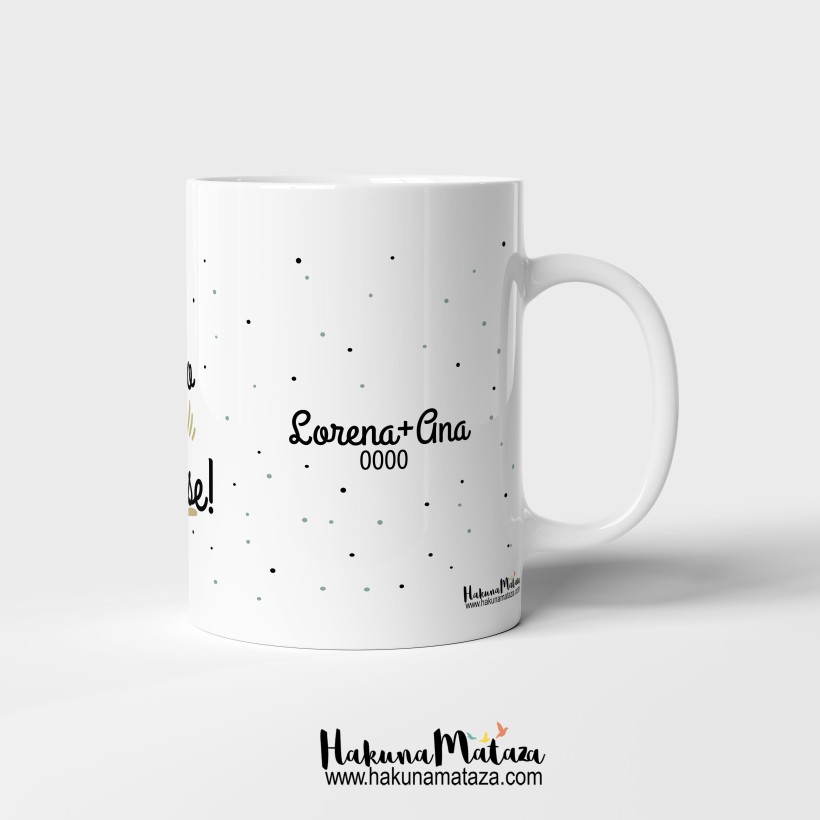 Taza personalizada Navidad - Este nuevo año ¡haz que pase! 2