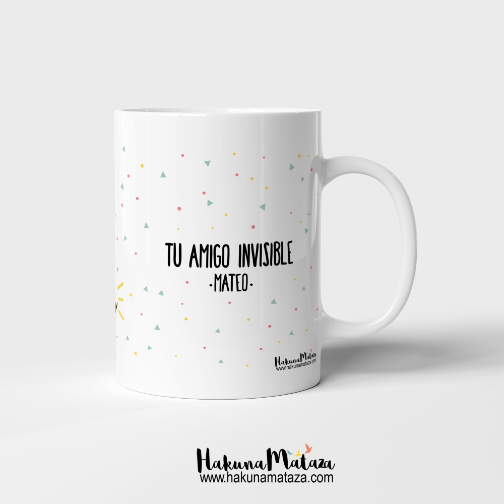 Taza personalizada - Soy tu amiga / amigo invisible