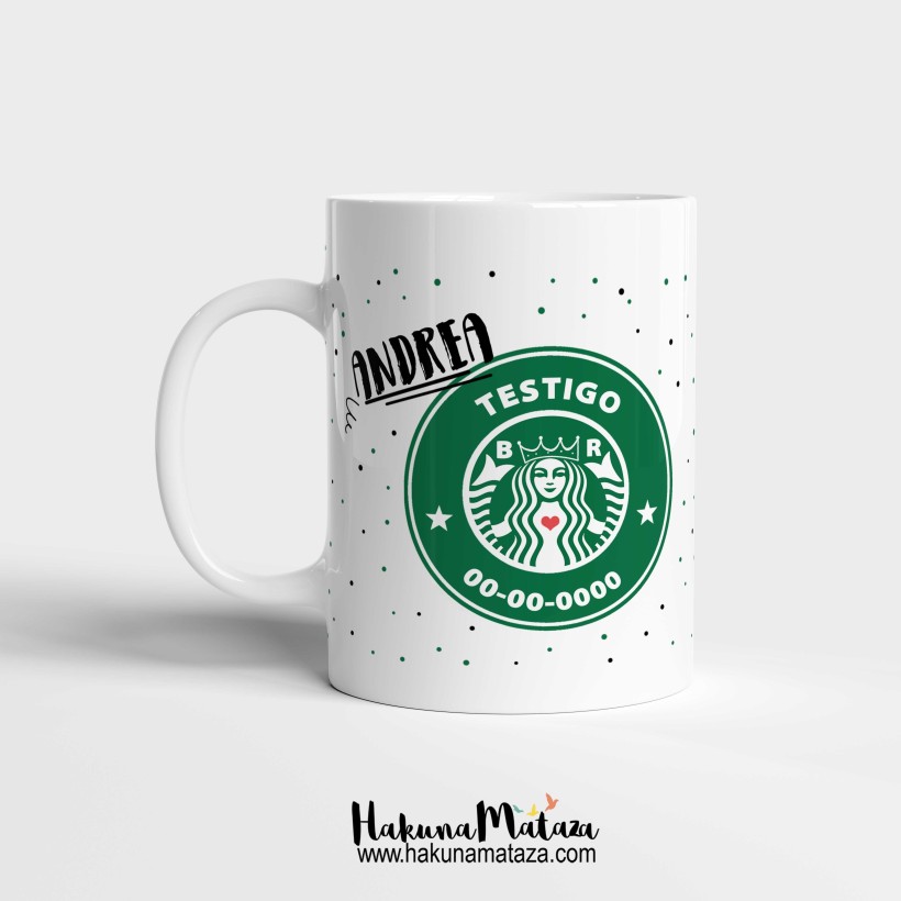 Taza personalizada - Coffee Boda Starbucks