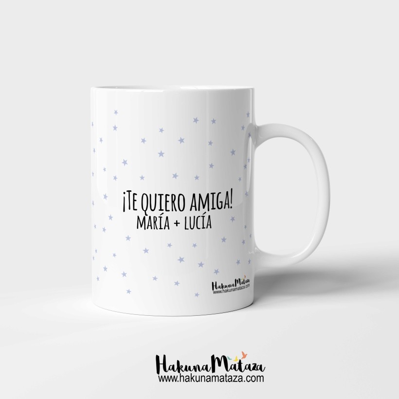 Taza personalizada - Las amigas / amigos son como las estrellas Taza personalizada - Las amigas / amigos son como las estrellas