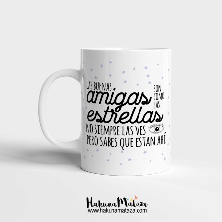 Taza personalizada - Las amigas / amigos son como las estrellas Taza personalizada - Las amigas / amigos son como las estrellas