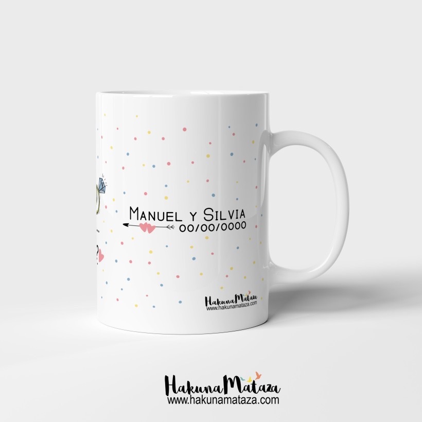 Taza personalizada - ¿Quieres ser mi testigo?