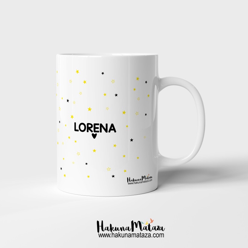 Taza del horóscopo Aries con la constelación y características del signo 2