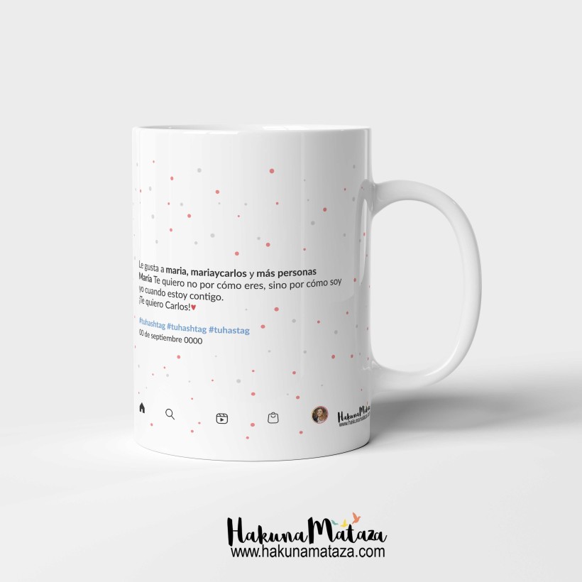 Taza personalizada con foto - Red social Taza personalizada con foto - Red social