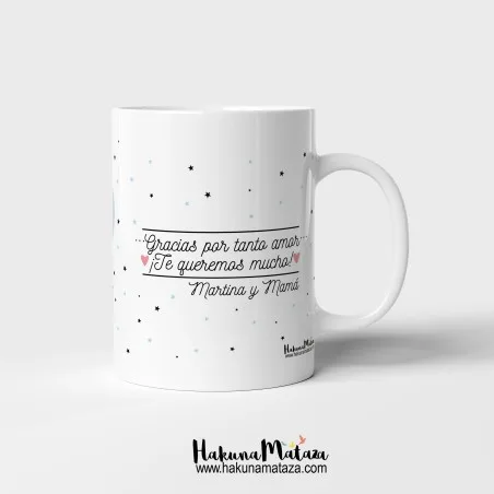 Taza personalizada - Eres el mejor papá del mundo entero · ejemplo de personalización