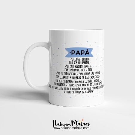 Taza personalizada - Te quiero mucho Papá