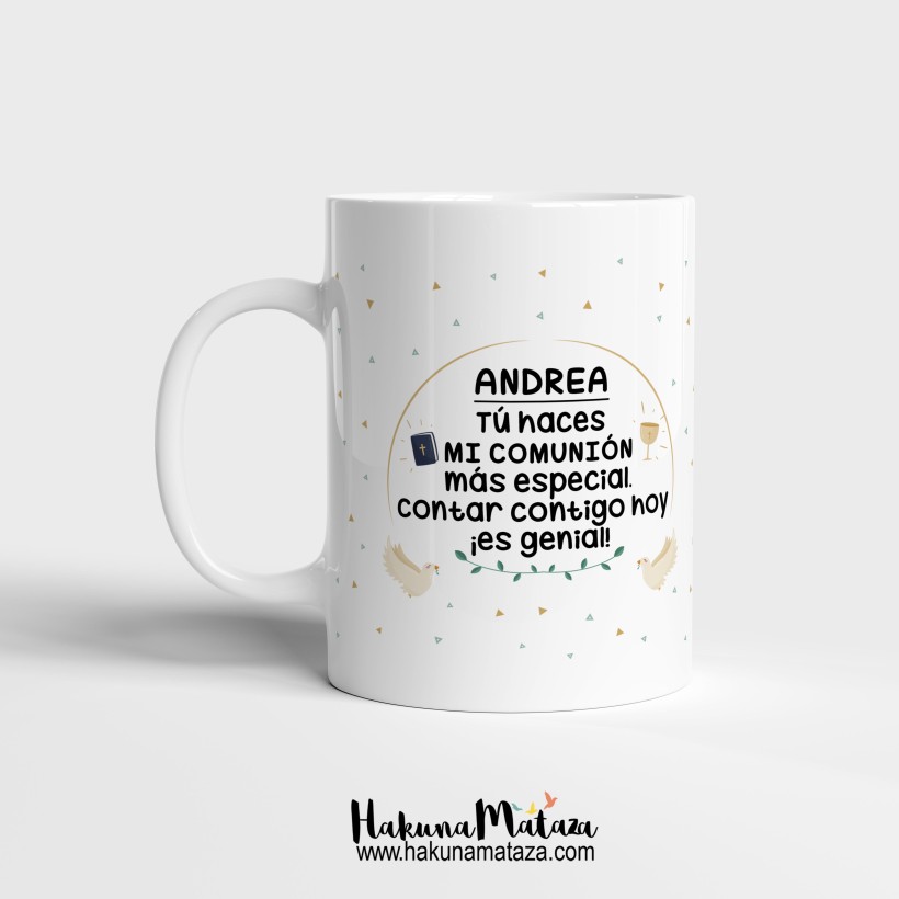 Taza Comunión "Contar contigo es genial"