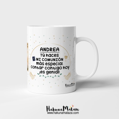 Detalle de la foto personalizada en la taza