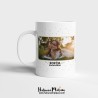 Taza personalizada con foto y frase de comunión "Contar contigo es genial"