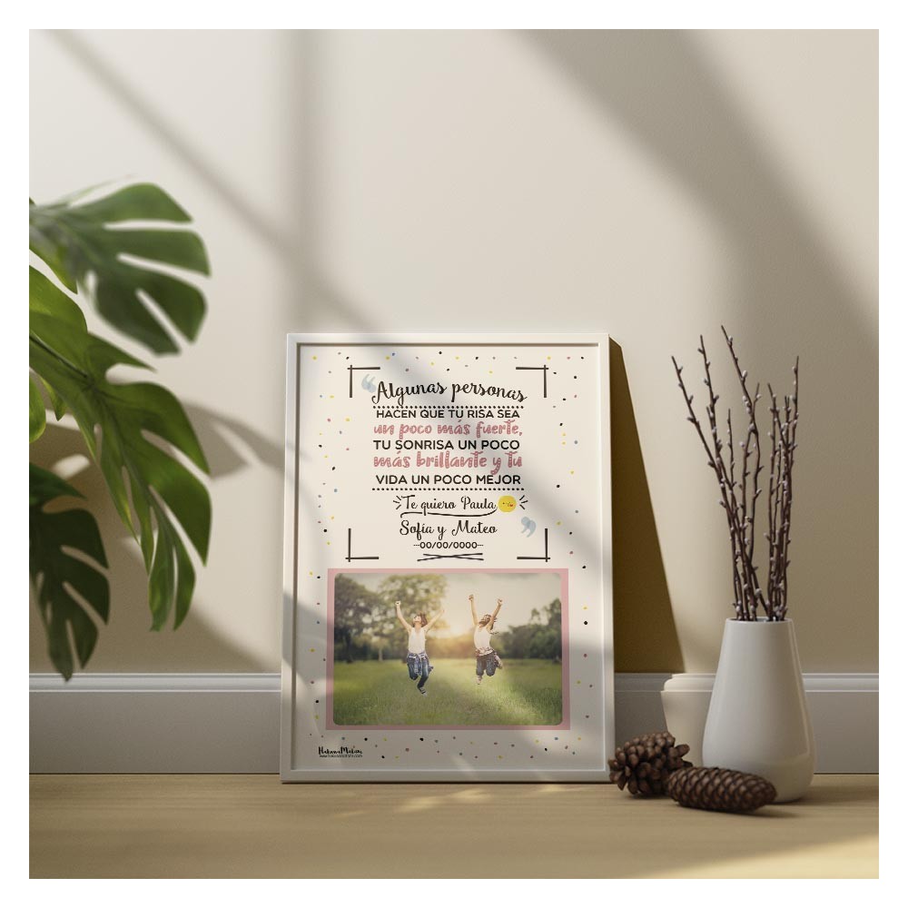 Lámina personalizada con foto - Personas especiales