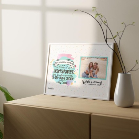 Lámina personalizada con foto - La verdadera amistad Lámina personalizada con foto - La verdadera amistad