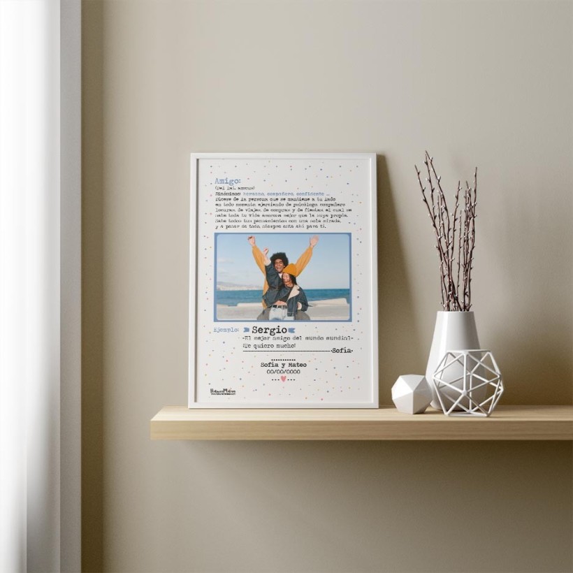 Lámina con foto - Amigo 2