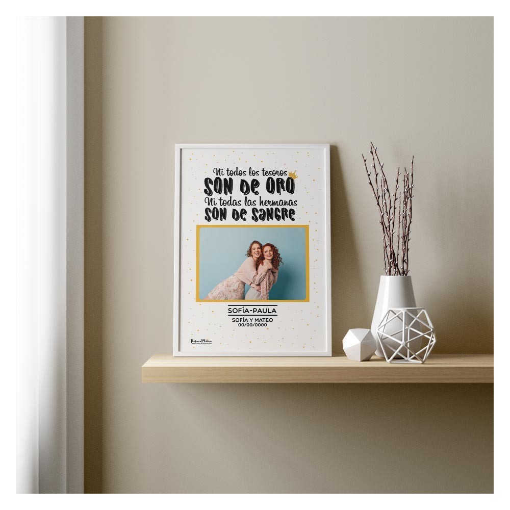 Lámina personalizada con foto - Ni todos los tesoros