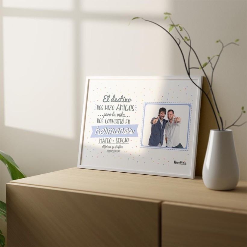 Lámina con foto - El destino nos hizo amigos 2
