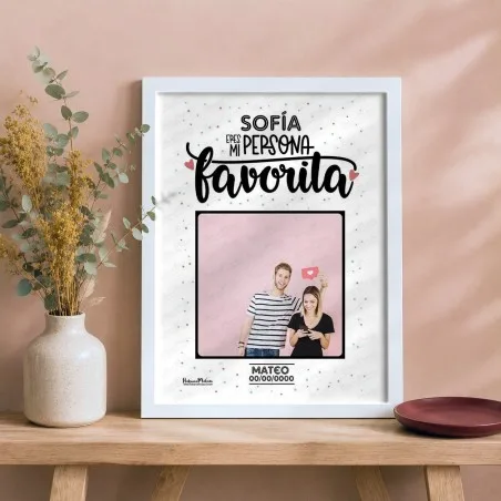 Lámina personalizada con foto - Eres mi persona favorita