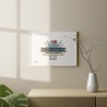 Esta lámina llenará de amor y amistad cualquier habitación.