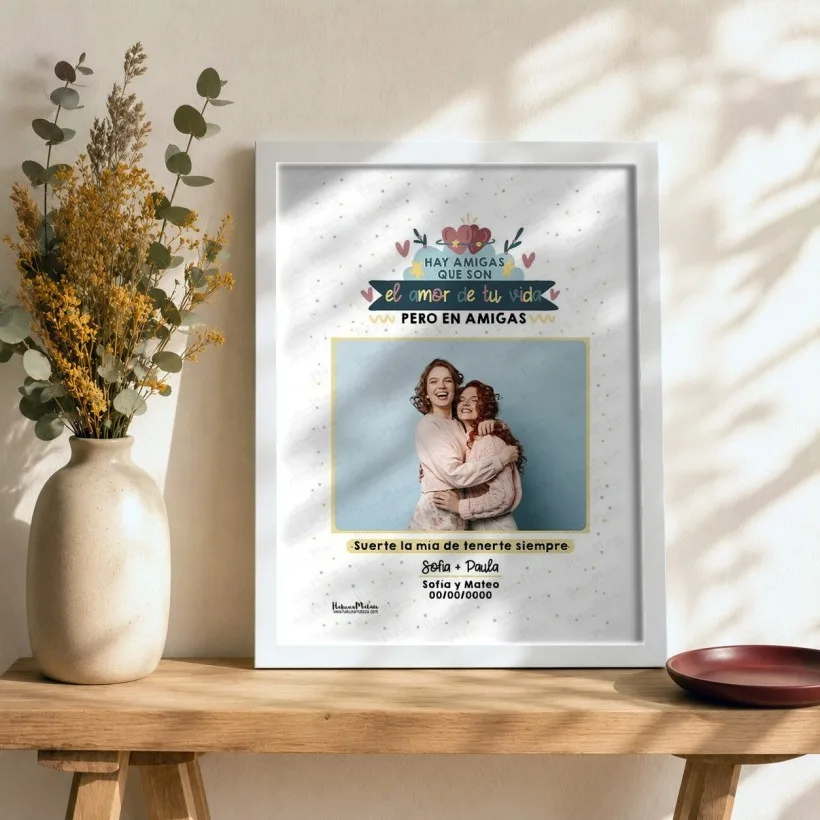 Lámina personalizada con foto - Hay personas que son el amor de tu vida