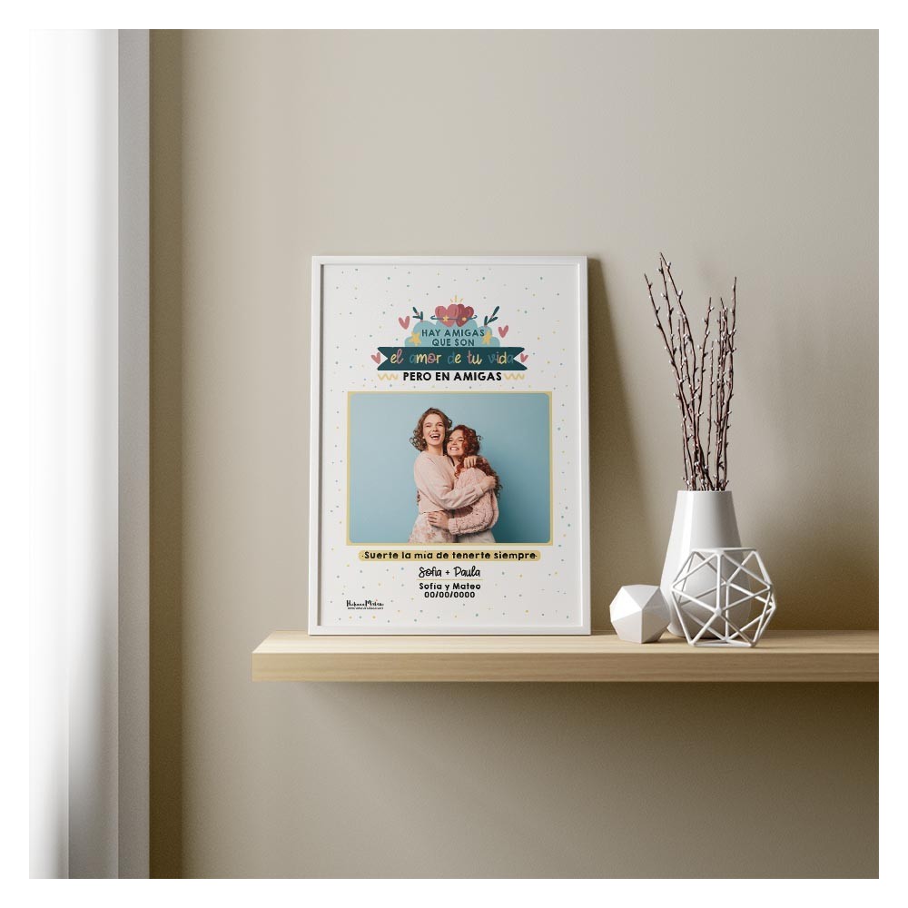 Lámina personalizada con foto - Hay personas que son el amor de tu vida