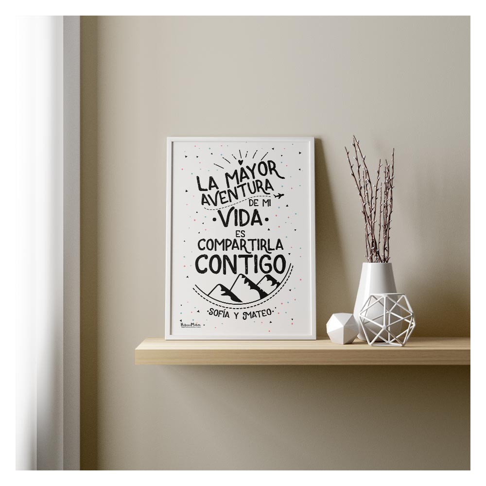 Lámina personalizada - La mayor aventura de mi vida