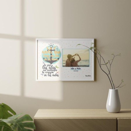 Lámina personalizada con foto - Sé tú el ancla que tenga mis pies en la tierra Lámina personalizada con foto - Sé tú el ancla que tenga mis pies en la tierra