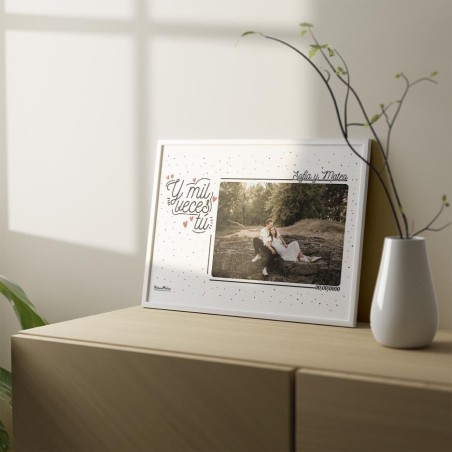 Lámina personalizada con foto - Y mil veces tú