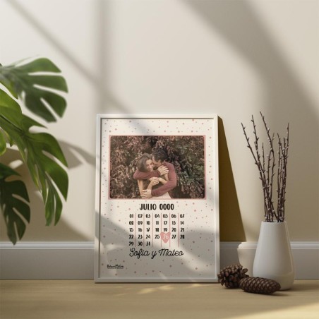 Lámina personalizada con foto - Fecha especial Lámina personalizada con foto - Fecha especial