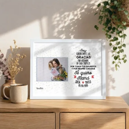 Lámina personalizada con foto - Te quiero mamá | Hakuna Mataza