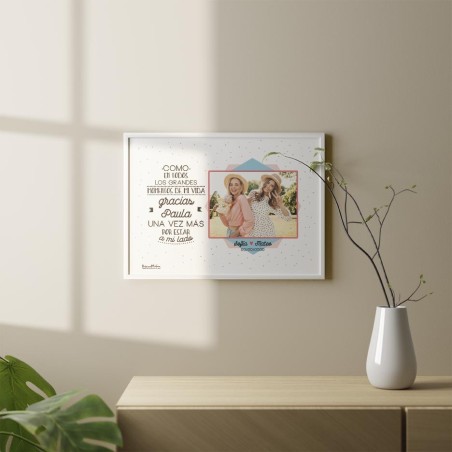 Lámina personalizada con foto - Gracias Lámina personalizada con foto - Gracias