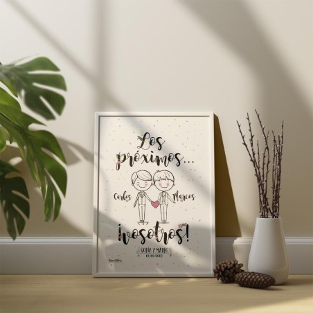 Lámina personalizada - Los próximos vosotros - hombre + hombre Lámina personalizada - Los próximos vosotros - hombre + hombre