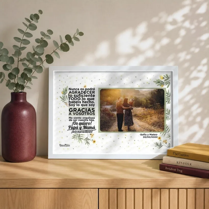 Lámina personalizada con foto - Gracias a vosotros | Hakuna Mataza
