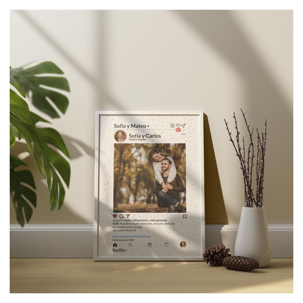 Lámina personalizada con foto - Red social