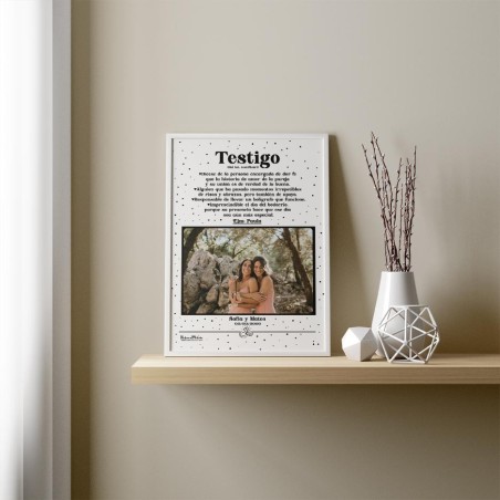 Lámina personalizada con foto - Testigo Lámina personalizada con foto - Testigo