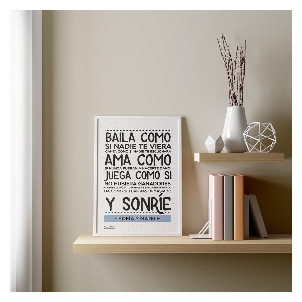 Lámina personalizada - Vive como si nadie mirara