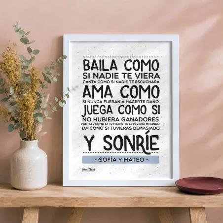 Lámina personalizada - Vive como si nadie mirara | Hakuna Mataza