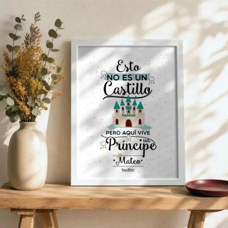 Lámina personalizada - Aquí vive un príncipe | Hakuna Mataza