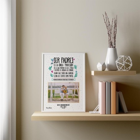 Lámina personalizada con foto - Ser padres