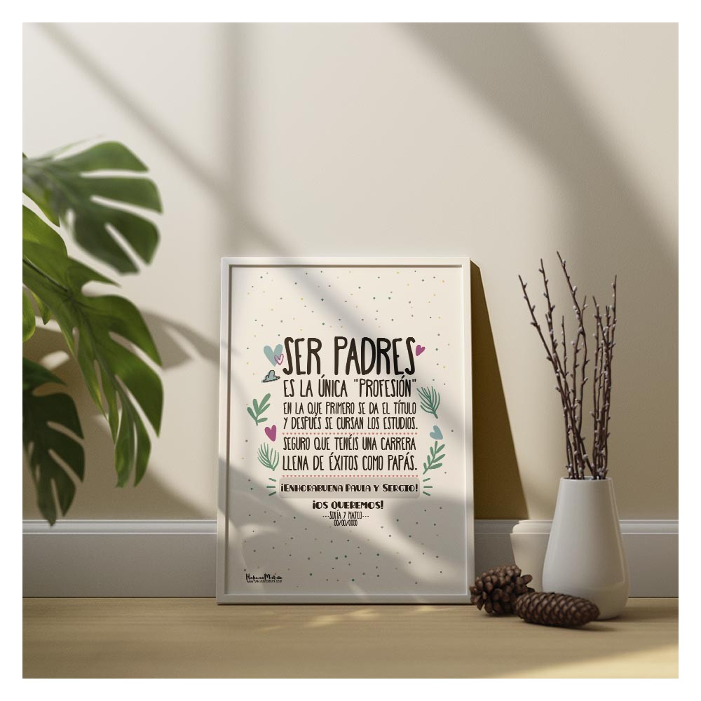 Lámina personalizada - Ser padres
