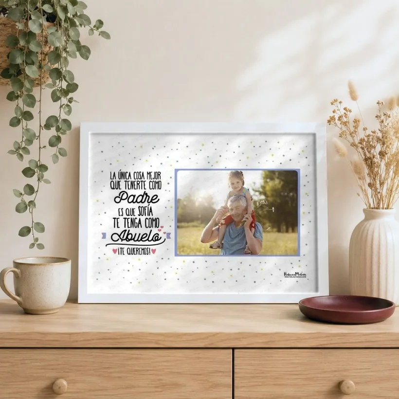Lámina con foto - La única cosa mejor de tenerte como padre | Hakuna Mataza